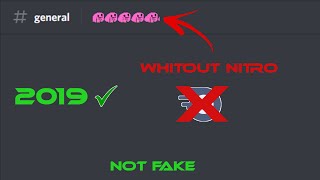 How to use animated emotes whitout nitro || Discord ||