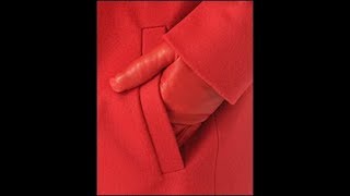 Пальто, карман с настрочной листочкой. Элементарно. Coat,pocket.