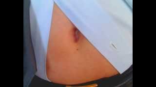 More Navel Show in Business Suit !!