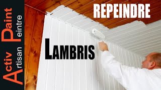 ✋N°33 REPEINDRE DU LAMBRIS  déjà LASURE ActivPaint