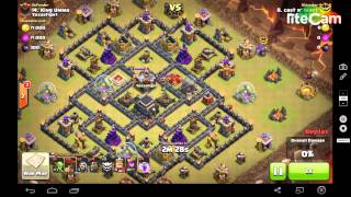 GoLaLoon. 3 Star MAX TH9. the general base w/ air sweeper. COC