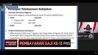 Sah! Sri Mulyani Pastikan ASN, TNI Polri & Pensiunan Dapat Gaji Ke-13