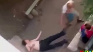 Пьяные разборки  Заступился за женщину!