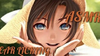Ear licking ASMR Layered mouth sounds, ear licking and breathing