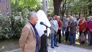 Otkrivanje spomenika Pavlu Nikitoviću Niku, Pohorska ulica, 11. 4. 2017.