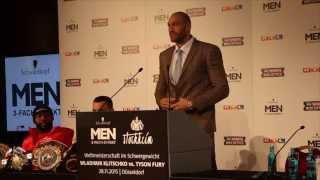 WLADIMIR KLITSCHKO v TYSON FURY - FULL FINAL PRESS CONFERENCE FROM DUSSELDORF (UNCUT)