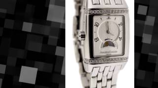 Jaeger LeCoultre Steel Moonphase Diamond Watch