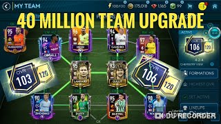 40 MILLION TEAM UPGRADE-FIFA MOBILE 103 ovr to 106 ovr-Massive upgrades!!