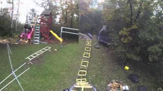 Backyard Roller Coaster FAIL