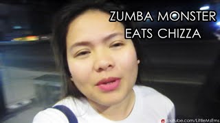 ZUMBA MONSTER EATS CHIZZA l Lifevlog