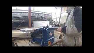 Детальный осмотр фуговально-рейсмусового станка Scheppach HT 1050