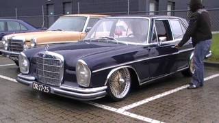 Mercedes-Benz 280 SE Automatic Lowrider Bouncing @ Mercedes-Benz EMA Meeting
