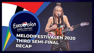 Melodifestivalen 2020 (Sweden) | Third Semi-Final | RECAP
