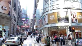 A Walk along Queen's Road in Central Hong Kong