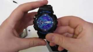 Casio G-Shock GA-110 Hypercolor Watch Unboxing - GA-110HC-1A