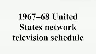1967–68 United States network television schedule