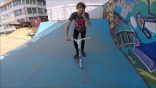 Обучение трюкам на самокате! Thailwhip Моя обучалка из 2007