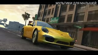 #Мультики про #машинки - #новая серия гонки на #автобане #Порше 911