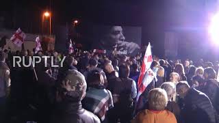 Georgia: Hundreds rally in support of ex-president Saakashvili outside Rustavi prison