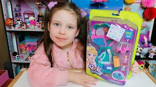 Полли Покет дом для кукол. Милана играет в куколки. Polly Pocket tiny doll house. Игрушки.