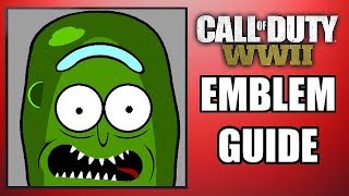 COD: WW2 - PICKLE RICK! - Emblem Guide (Rick & Morty!)