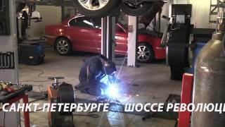 Замена катализатора и гофры на VW Passat B5