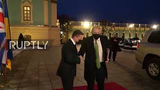 Ukraine: UK's Johnson arrives in Kiev for talks with Zelensky