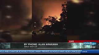 Friday morning interview with Maui County Mayor Alan Arakawa