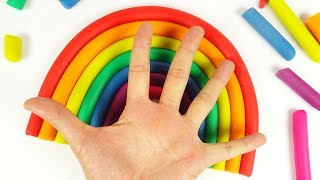 DIY How to Make Play Doh Rainbow Colors - Art and Craft for Kids