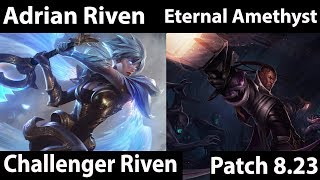 [ Adrian Riven ] Riven vs Lucian [ twasbanned ]   Top -  Adrian Riven  8 23