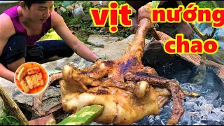 Vịt nướng chao. buổi tiệc nhỏ mừng sinh nhật thằng em