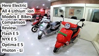 Hero Electric 4 Lithium ion E Bikes Review Comparison