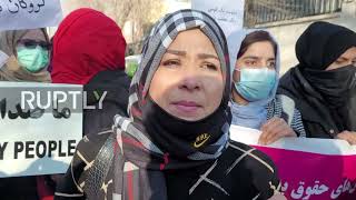 Afghanistan: Women protest in Kabul against Taliban restrictions