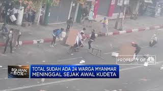 18 Pendemo Tewas Diterjang Peluru Tentara Myanmar