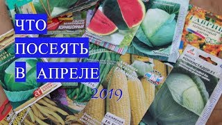 Что ПОСЕЯТЬ в АПРЕЛЕ. Овощи и цветы.