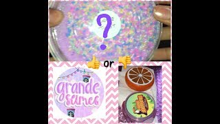 REVIEWING STORE BOUGHT SLIMES/GRANDE SLIME REVIEW