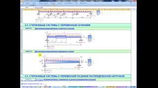 Изгиб балок с промежуточными шарнирами (Bending of beams with intermediate hinges)