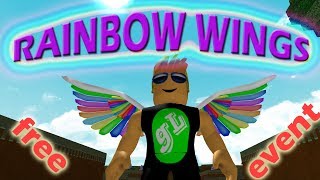Roblox New Event - RAINBOW WINGS - Free Clothes