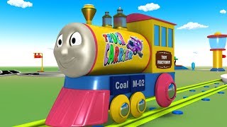Toy Train Fun - Trains for Kids - Choo Choo Train - Cartoons for Children - Toy Factory Cartoon