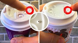 Why Coffee Lids Have Extra Holes and 42 Cool Facts
