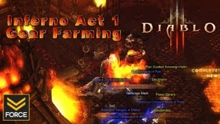Diablo 3 - Act 1 Inferno Gear Farming: Warden & Butcher (Route Guide/Gameplay)