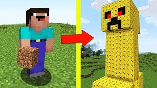 НУБ ПРОТИВ КРИПЕР ИЗ ЛАКИ БЛОКОВ В МАЙНКРАФТ l ТРОЛЛИНГ НУБА В MINECRAFT Мультик