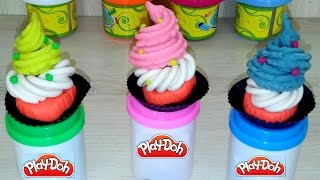 PLAY DOH. How to make Cakes. Пластилин Плей До. Готовим Вместе - Пирожные.