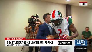 XFL's Seattle Dragons debut new team uniforms ahead of inaugural season