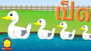 เพลงเป็ดอาบน้ำ ♫ Thai Duck Song เพลงเด็กอนุบาล Indysong Kids