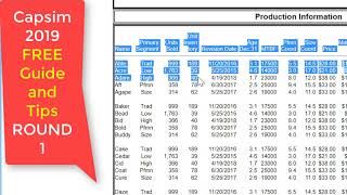 Capsim 2019 2020 - Round 1 -  Free Winning Guide and Tips (Free Support for Round 1 and 2)