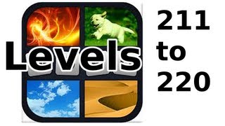 4 Pics 1 Word - Level 211 to 220 - Walkthrough