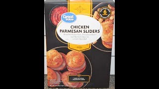Great Value Chicken Parmesan Sliders Review