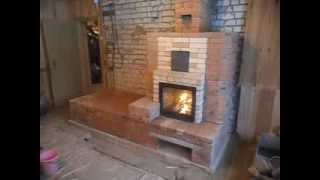 Каминопечь с лежанкой Калуга, печник 8-953-467-95-88