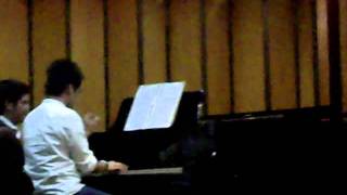 Helidoro Fiel ''Ding-dong'' pianist with Xylophone with the Pres.of Percussion Department @ Rh-2